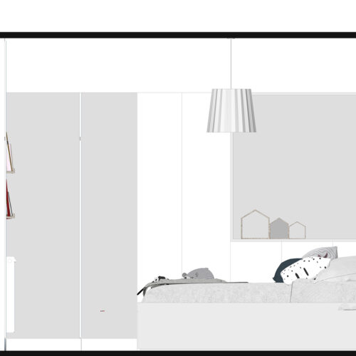 Ap1282_Dormitorio Niñas_Vista Lateral